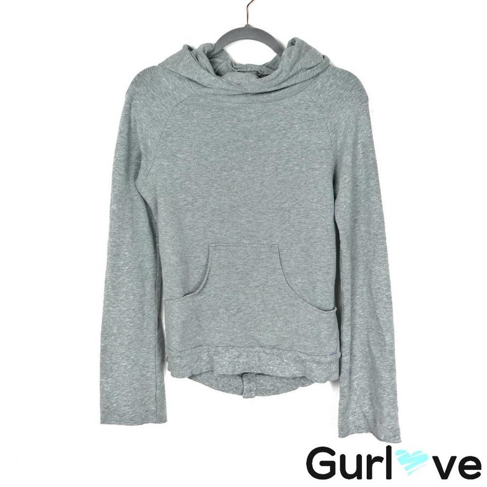 Corson S Bell Sleeve Open Back Funnel Neck Hoodie